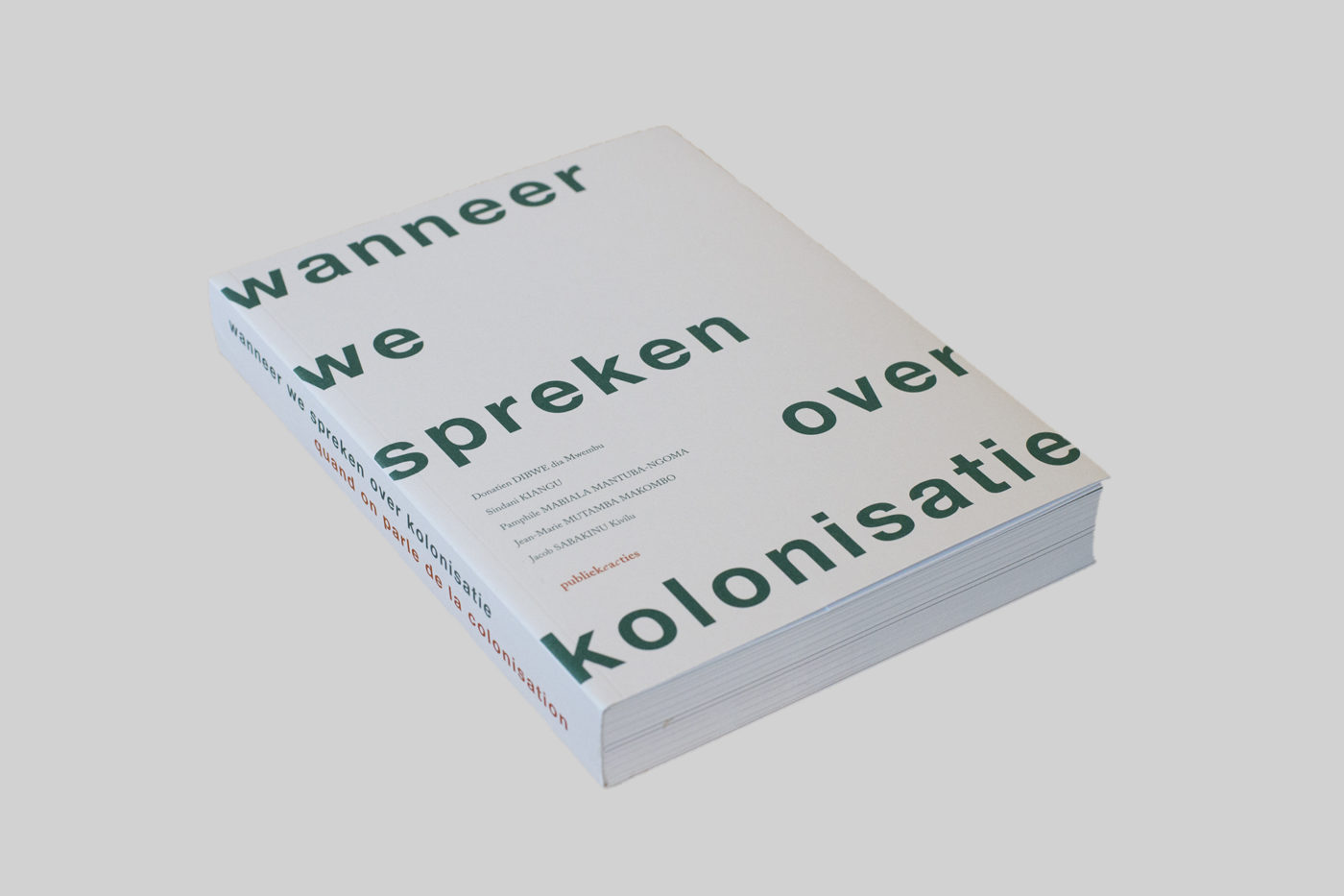 Wanneer we spreken over kolonisatie_book cover