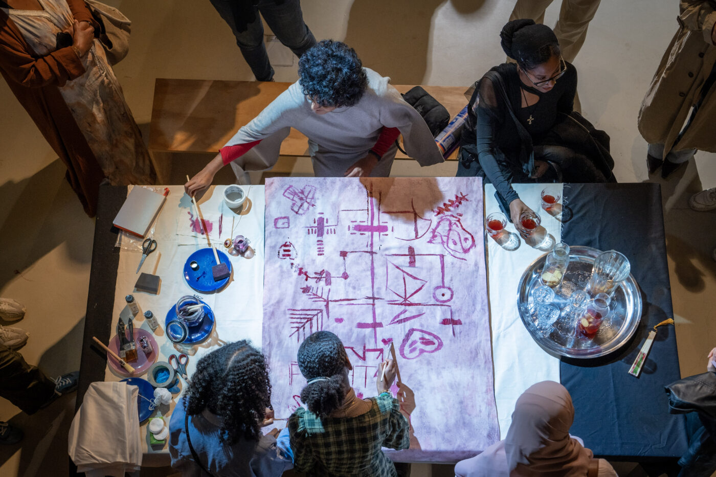 Opening van de tentoonstelling The Anarchist Citizenship: People Made of Stories (2024) bij Framer Framed, Amsterdam. © Farouk Ebaiss @TheMomentory / Framer Framed.