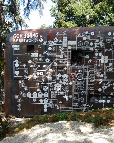 Governing by Networks I | DSC06466. Map of Borderline Biennial, by Abode of Chaos (2007). © Licensed under CC BY 2.0