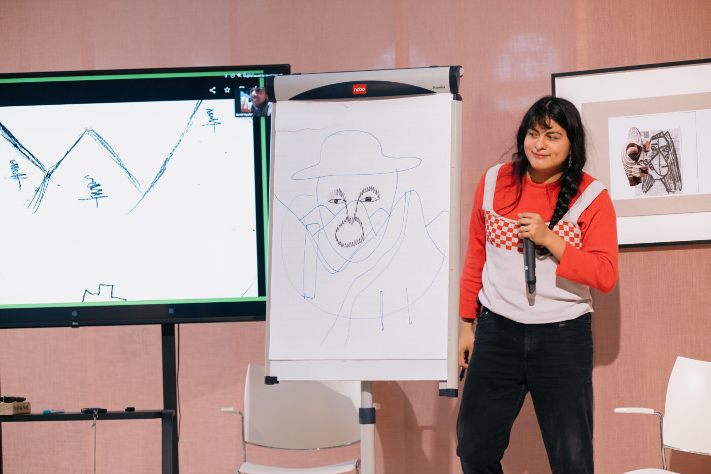 Mili Herrera and Daniel Aguilar Ruvalcaba during Symposium: Shapeshifters at Framer Framed (17 October 2025). Photo: © Ben Yau / Framer Framed.