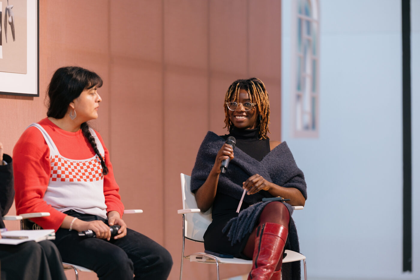 Kosisochukwu Nnebe during Symposium: Shapeshifters at Framer Framed (17 October 2025). Photo: © Ben Yau / Framer Framed.