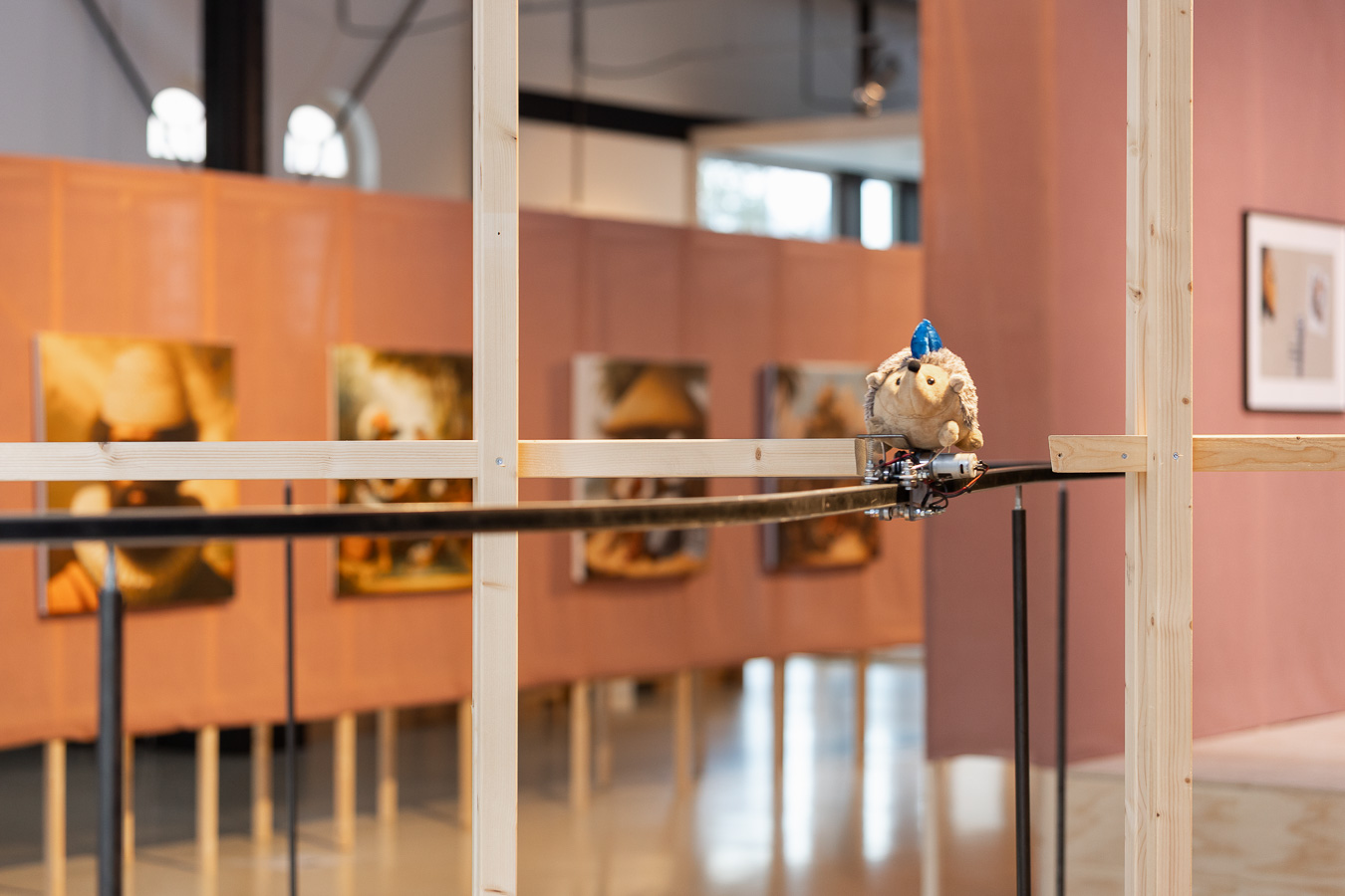 Train (2022) by Pei-Hsian Wang from the exhibition Shapeshifters: On Wounds, Wonders and Transformation (2025) at Framer Framed, Amsterdam. Photo: © Maarten Nauw / Framer Framed.